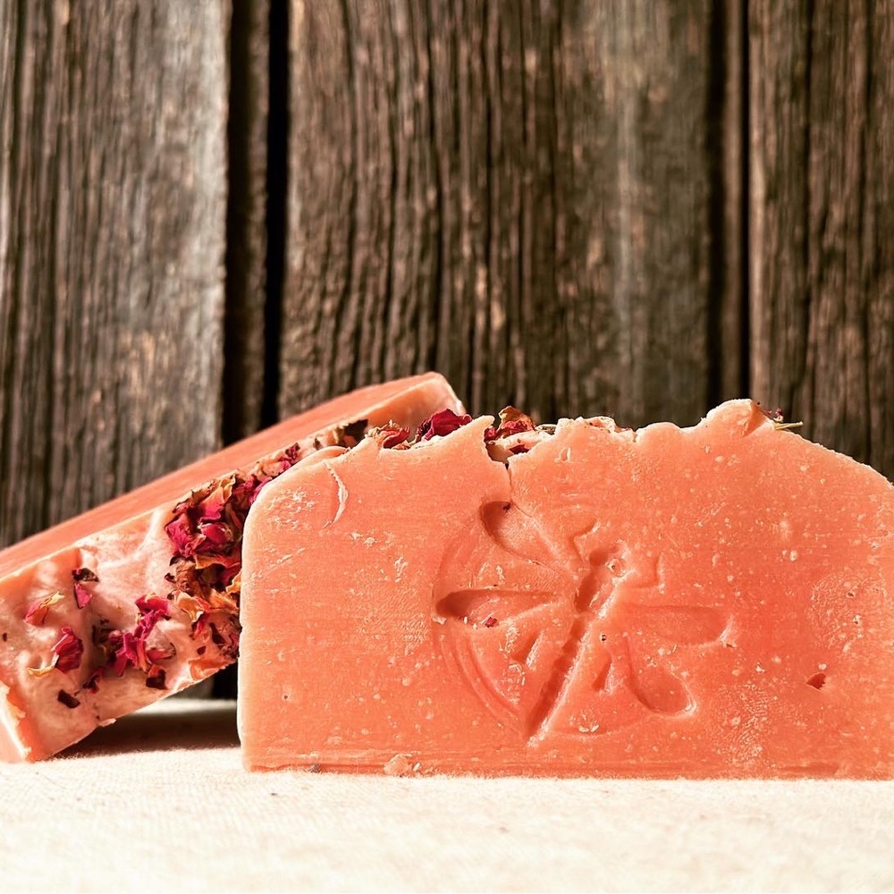 3 Bars Homemade Rose Soap